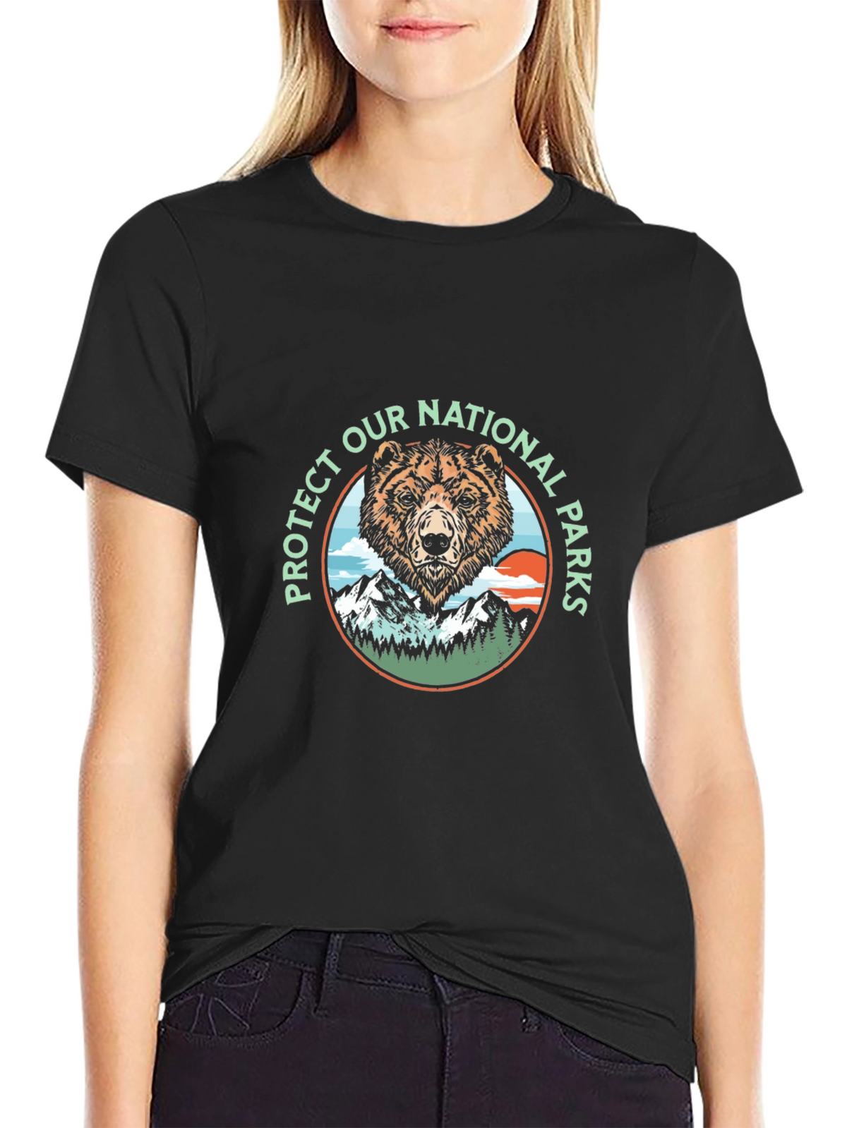 Protect Our National Parks Bear Graphic T-Shirt