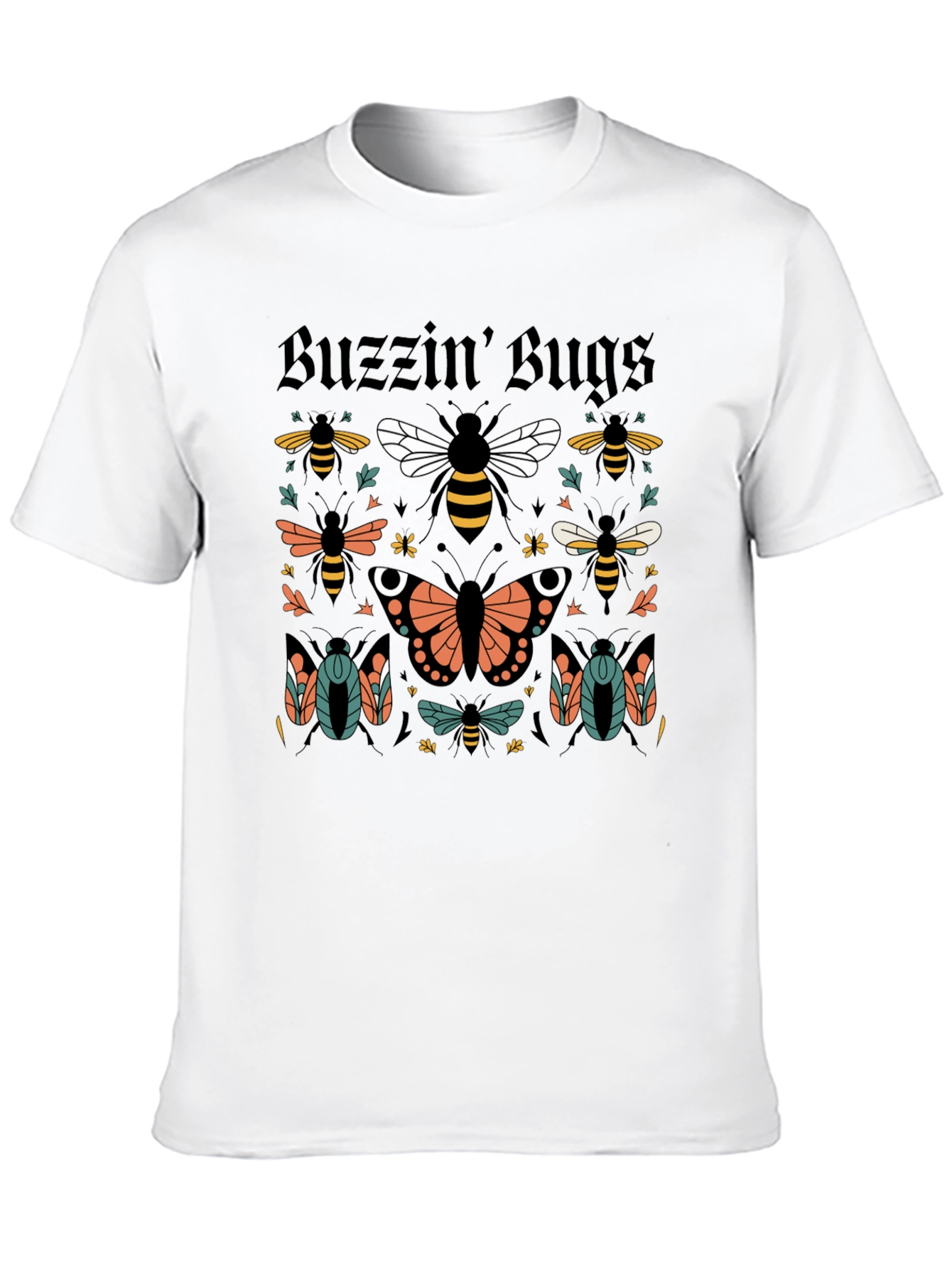 Buzzin Bugs Graphic Tee - Whimsical Insect Design
