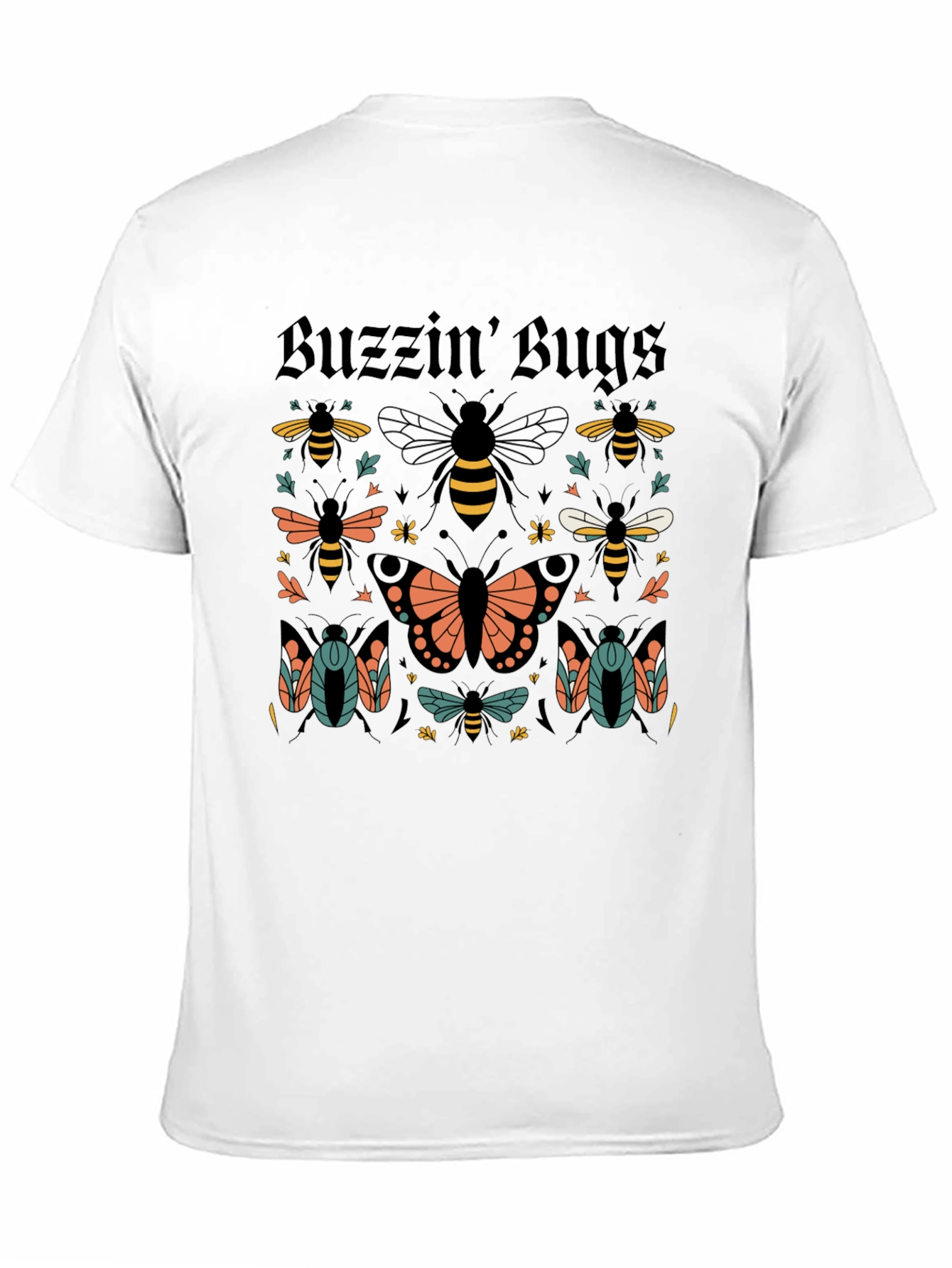 Buzzin Bugs Graphic Tee - Whimsical Insect Design