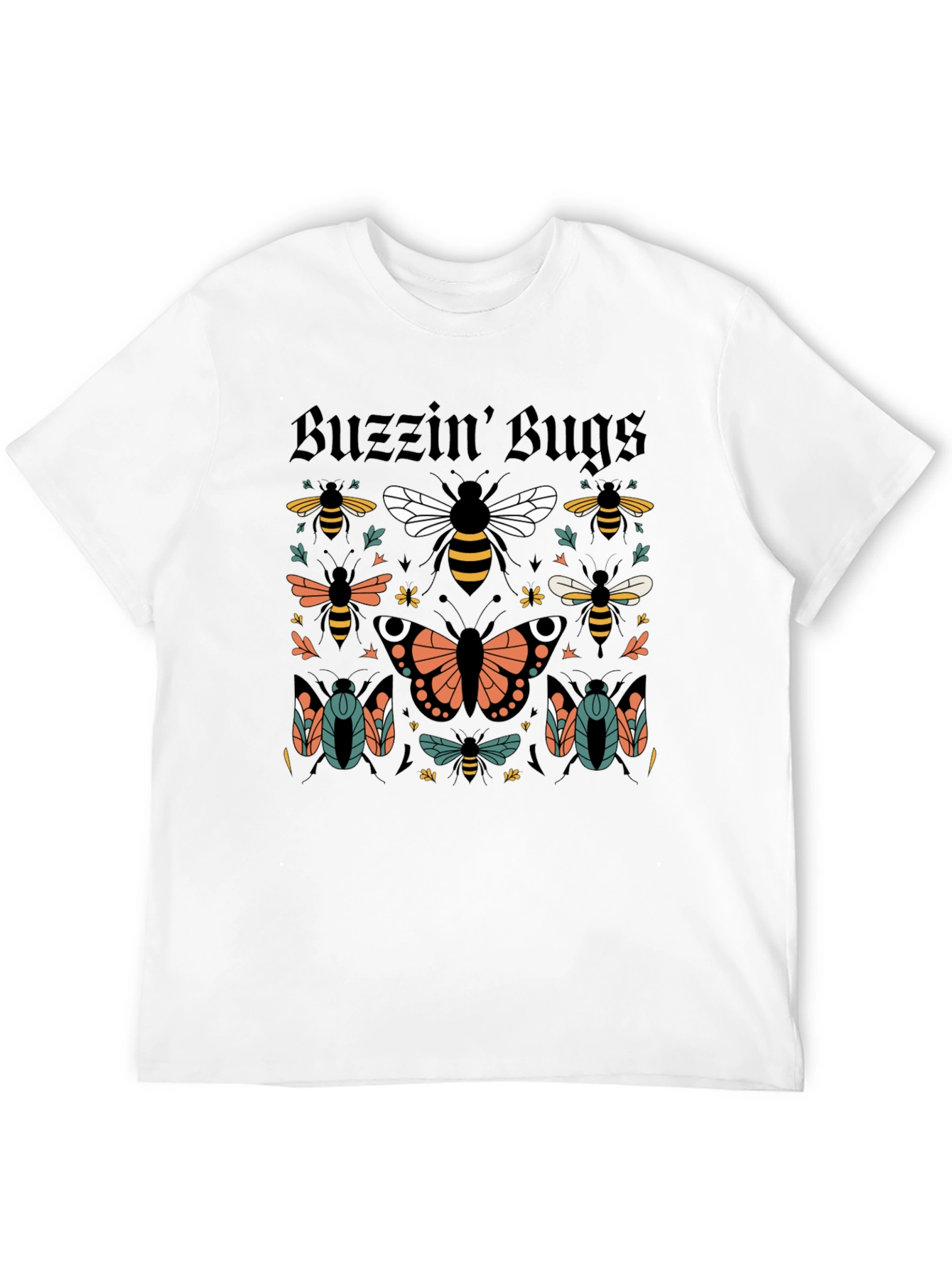 Buzzin Bugs Graphic Tee - Whimsical Insect Design