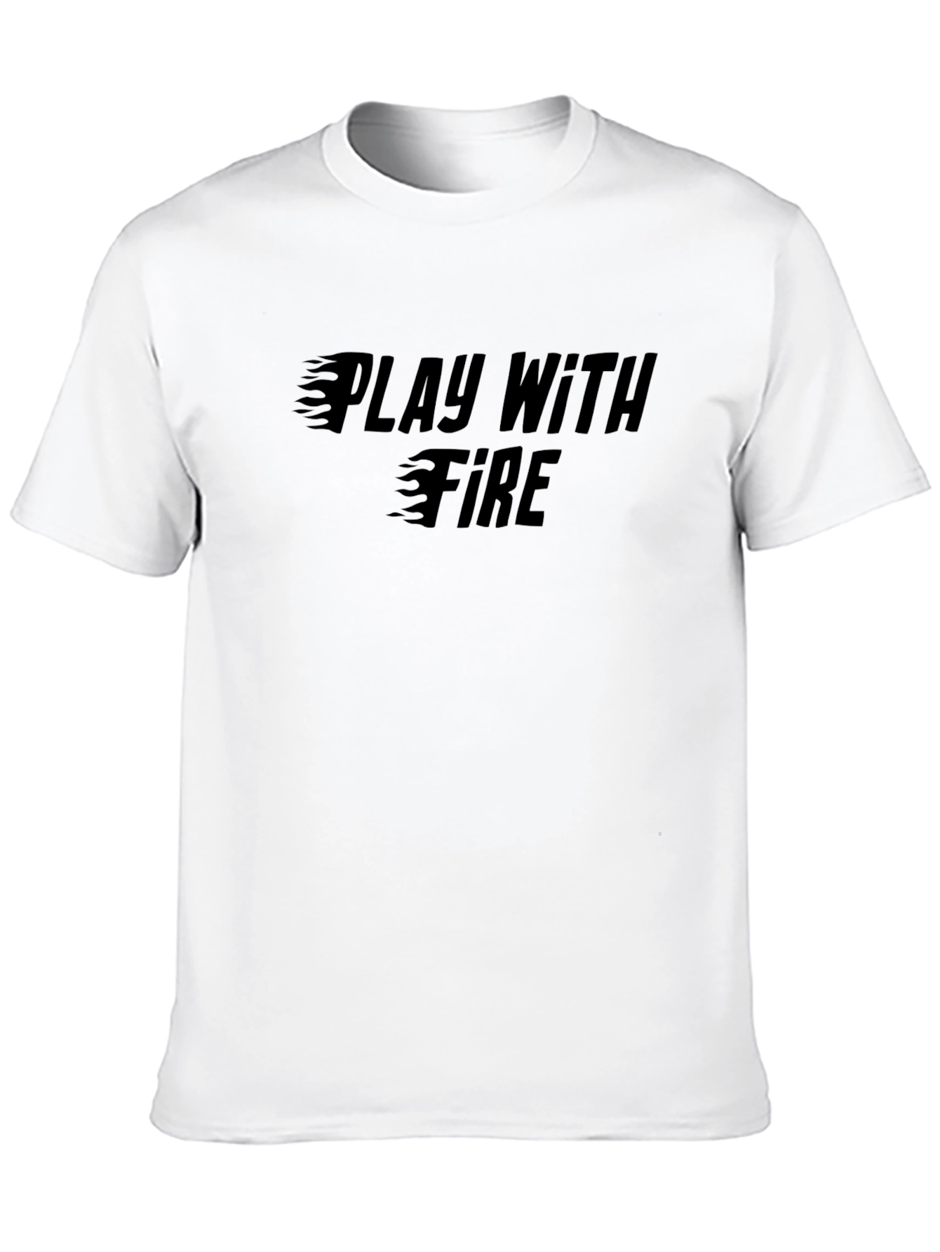 Play with Fire Graphic Black T-Shirt