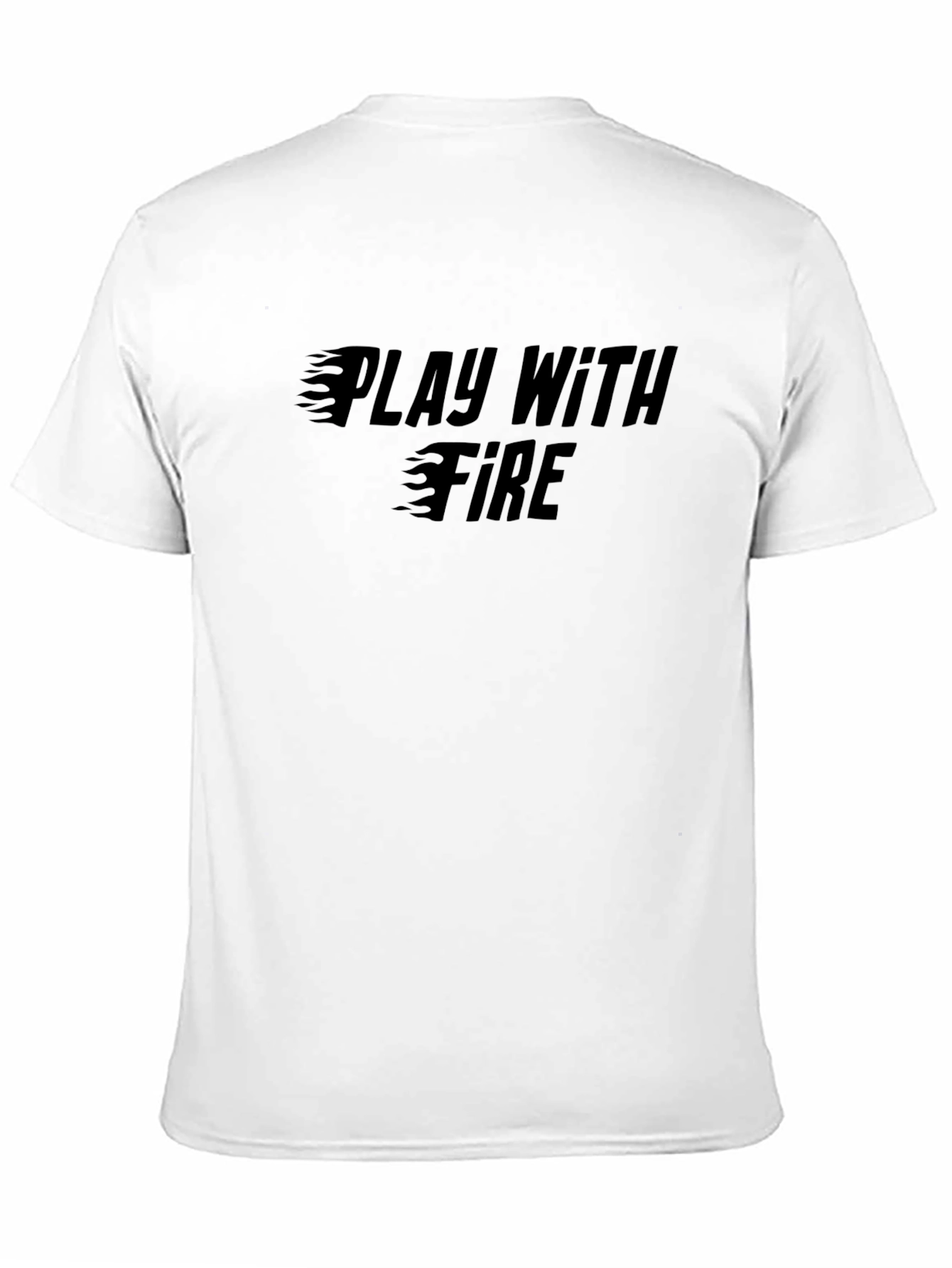 Play with Fire Graphic Black T-Shirt