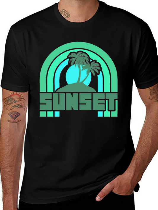 Sunset Palm Graphic Tee