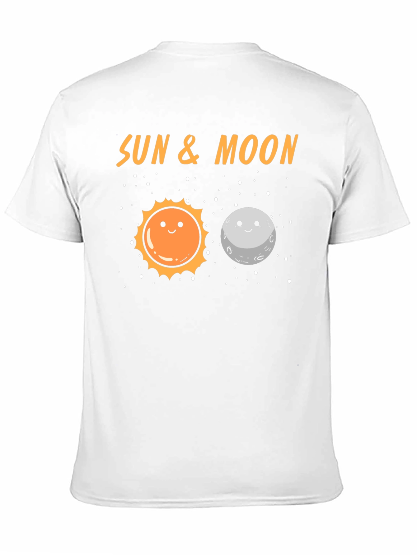 Sun & Moon Graphic T-Shirt - Black Crew Neck