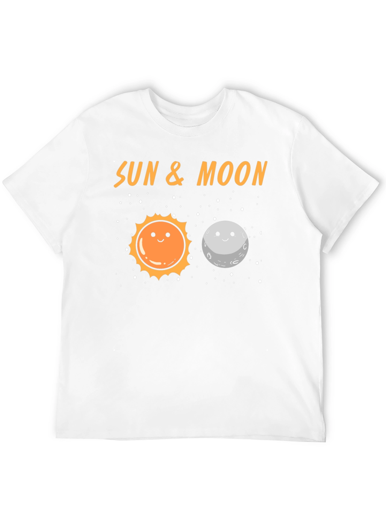 Sun & Moon Graphic T-Shirt - Black Crew Neck