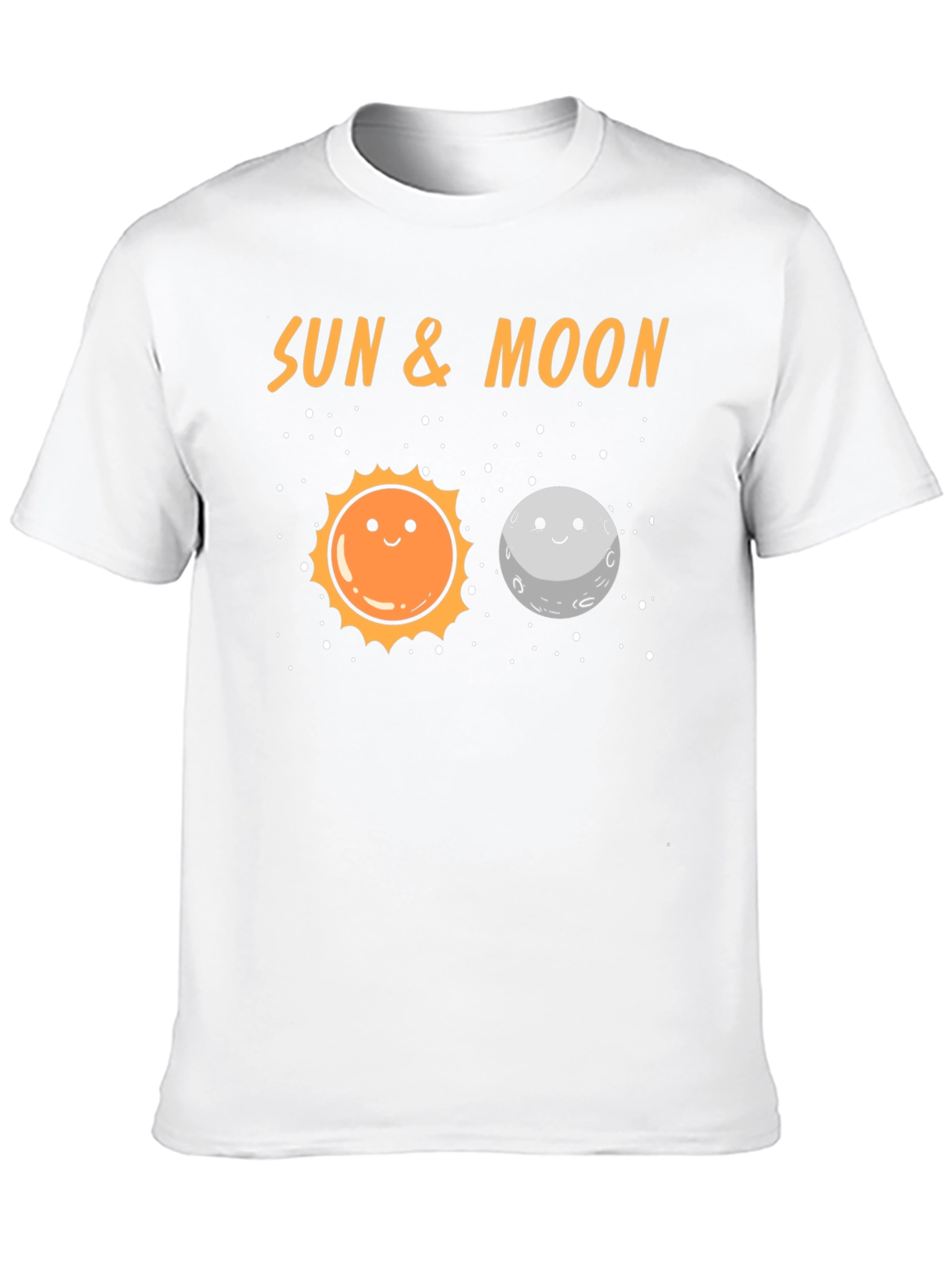 Sun & Moon Graphic T-Shirt - Black Crew Neck