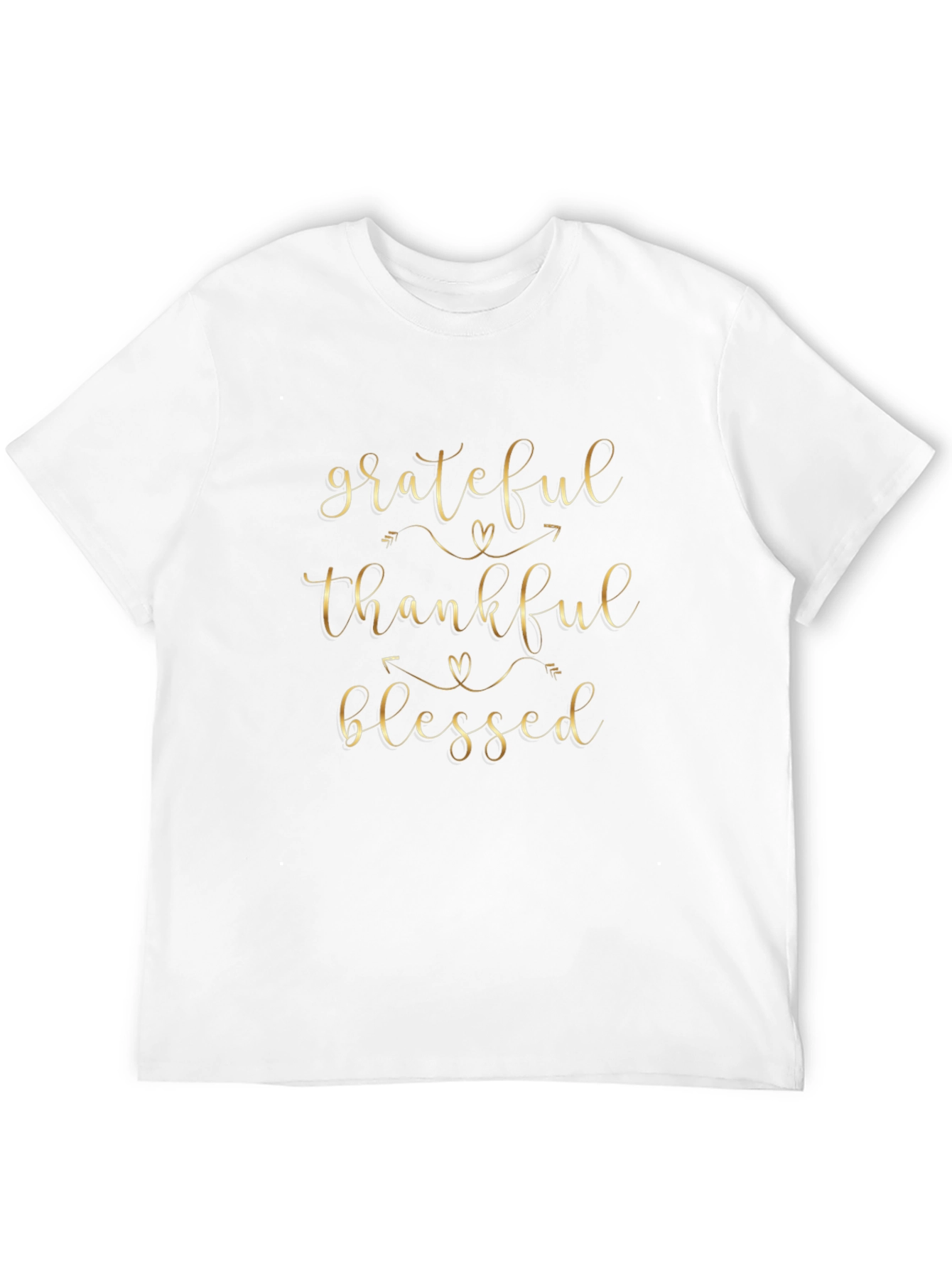 Grateful Thankful Blessed Black T-Shirt