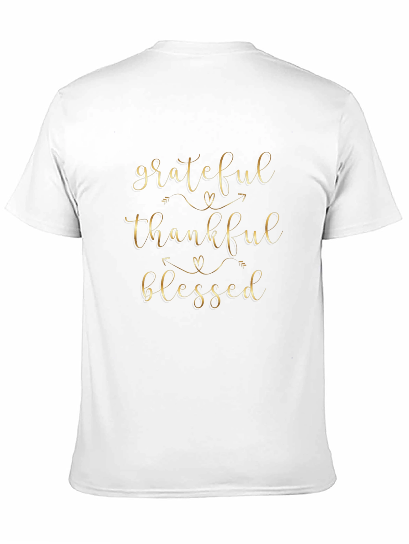 Grateful Thankful Blessed Black T-Shirt