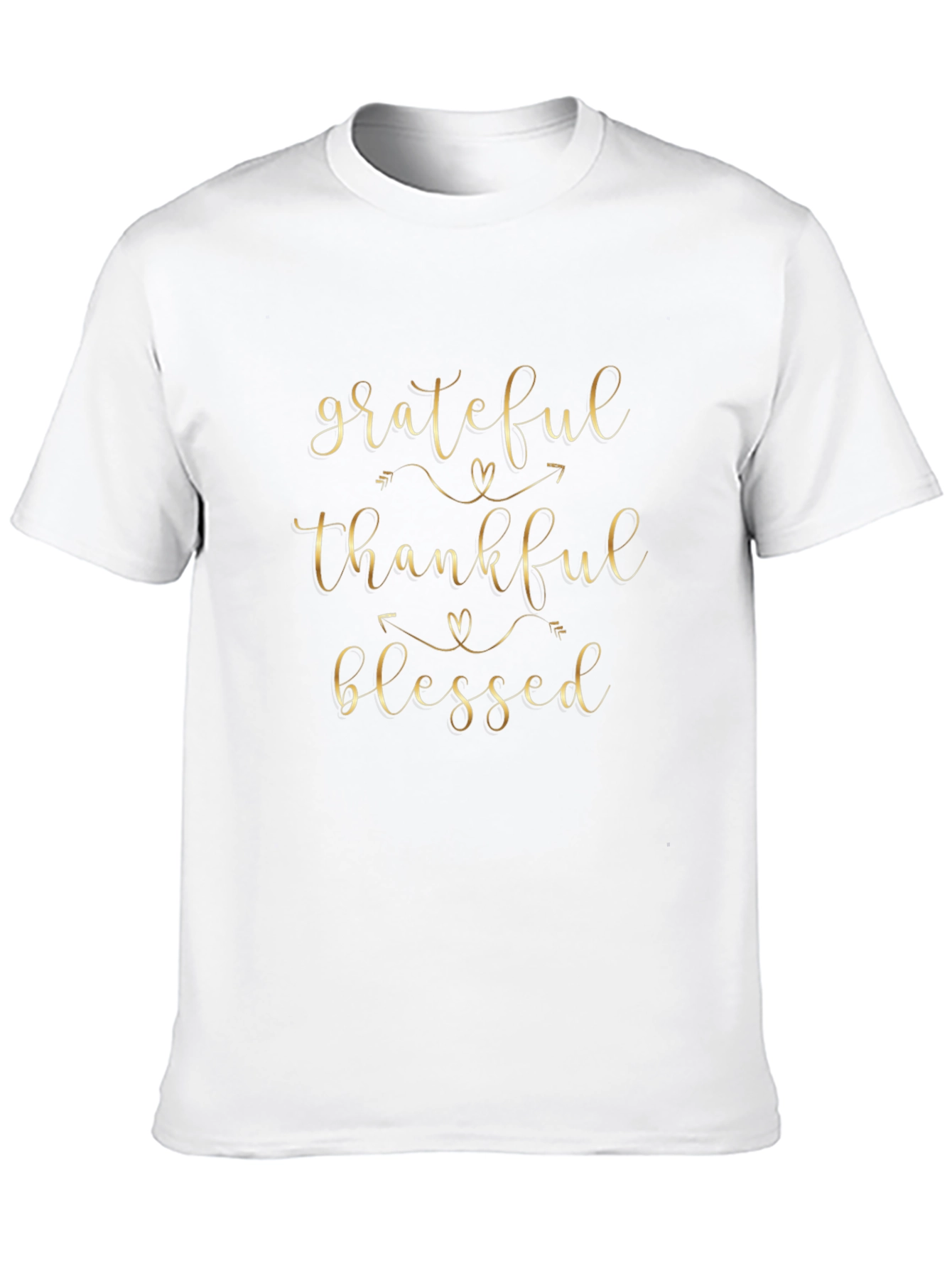 Grateful Thankful Blessed Black T-Shirt