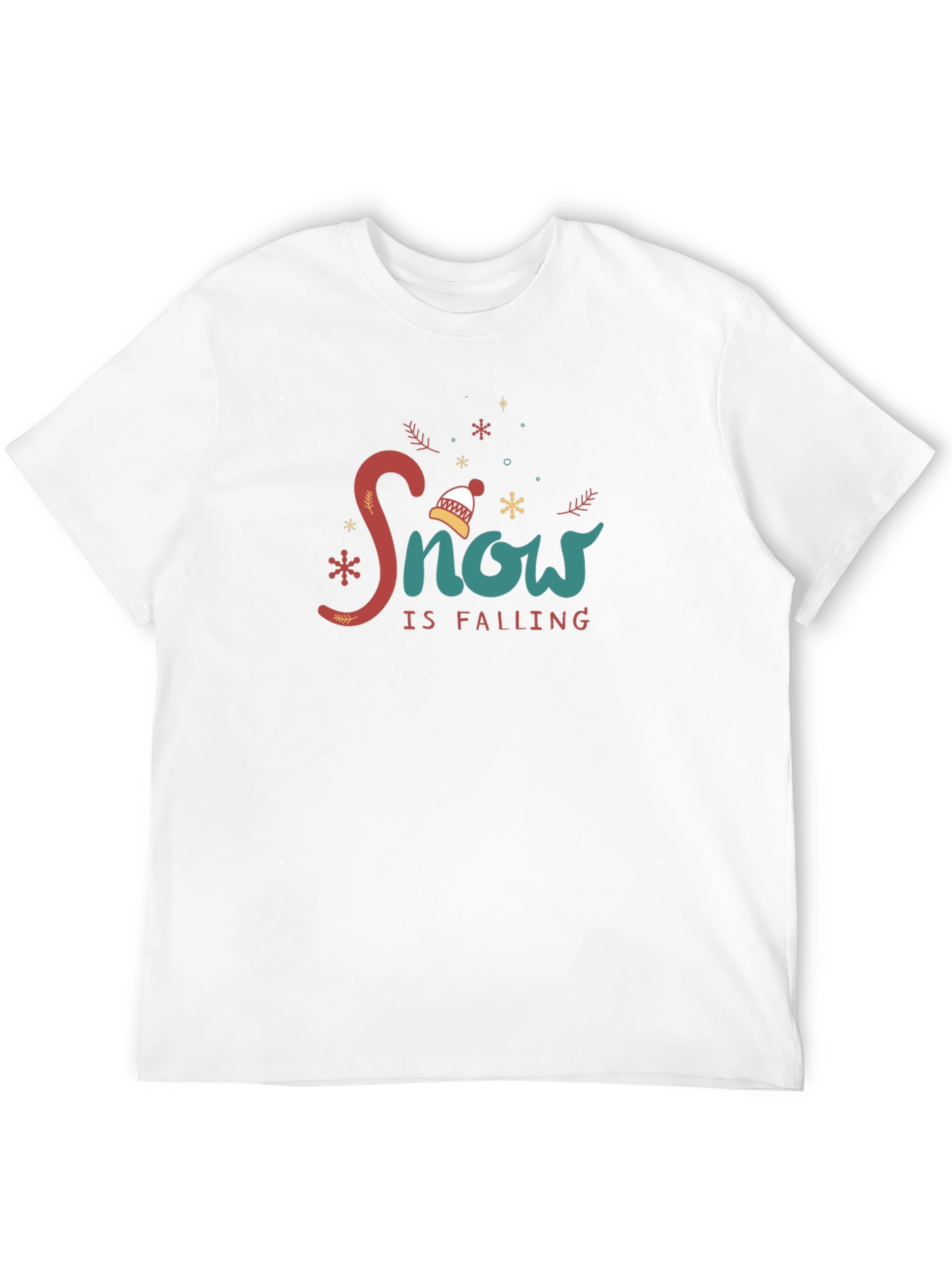 Snow is Falling Black Graphic Tee