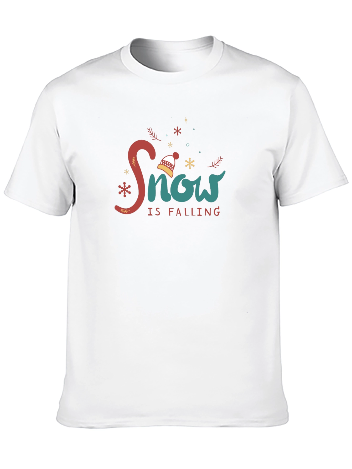 Snow is Falling Black Graphic Tee