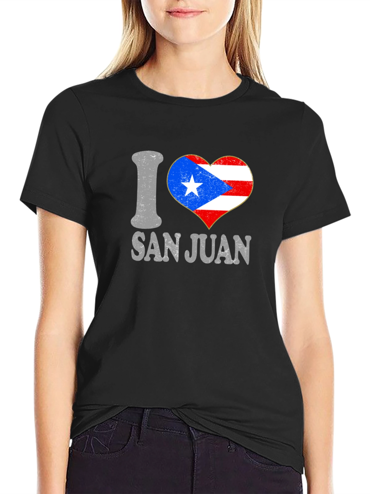 I Heart San Juan T-Shirt Puerto Rico Flag
