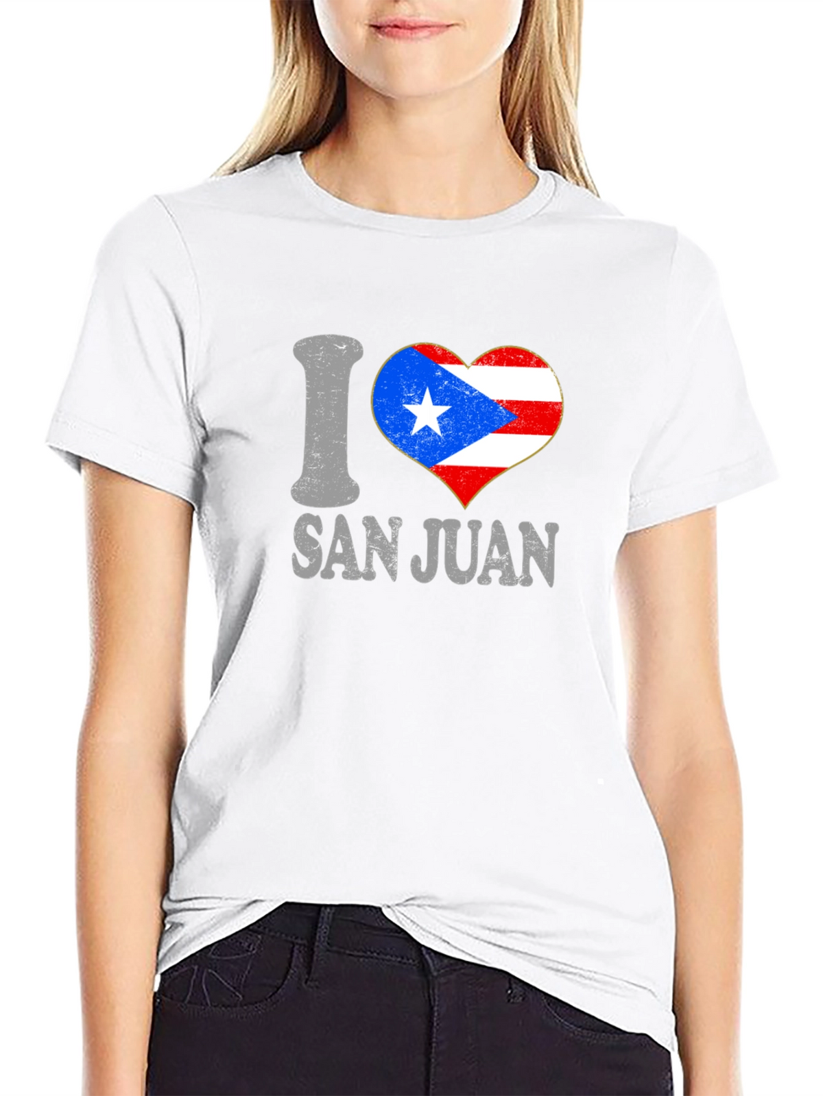 I Heart San Juan T-Shirt Puerto Rico Flag