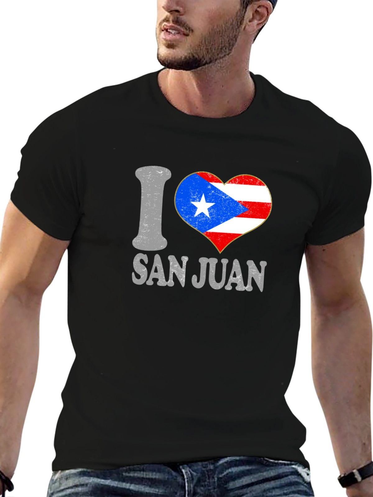 I Heart San Juan T-Shirt Puerto Rico Flag
