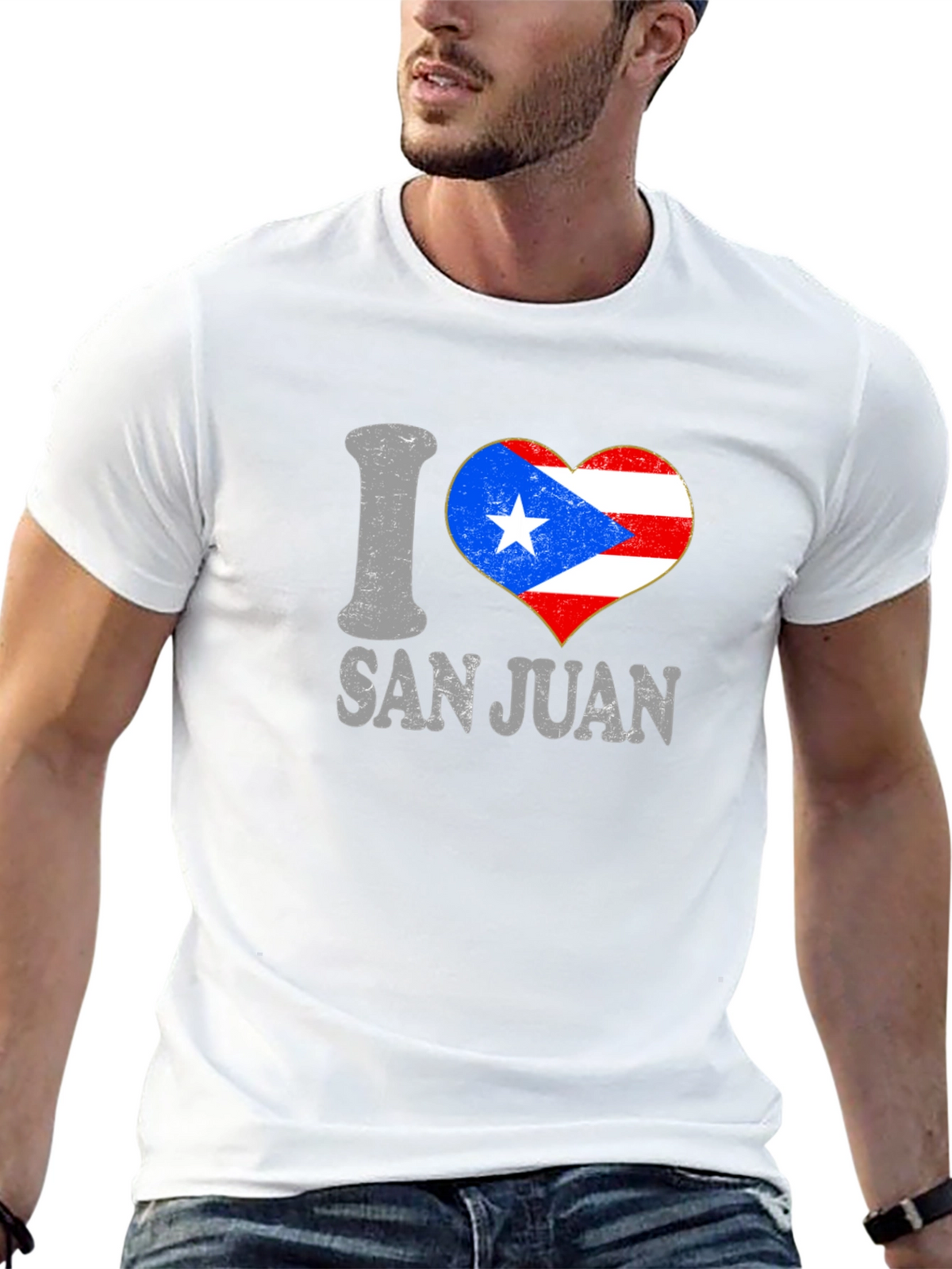 I Heart San Juan T-Shirt Puerto Rico Flag