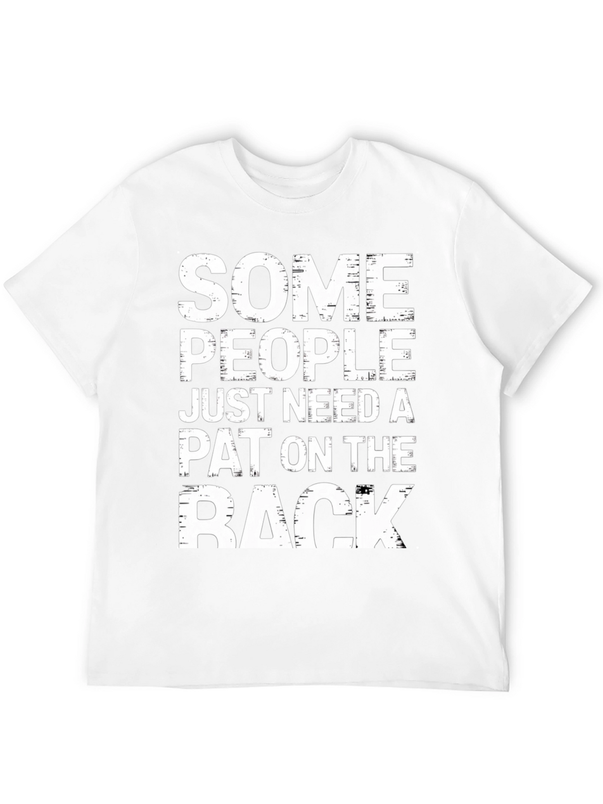 Humorous Pat on the Back Graphic T-Shirt