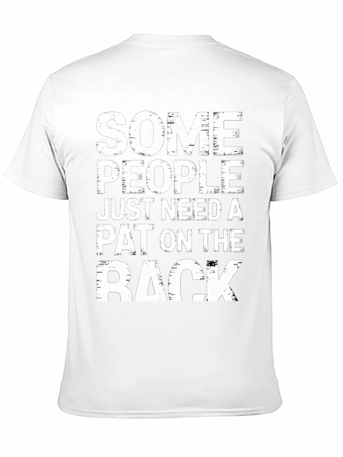 Humorous Pat on the Back Graphic T-Shirt