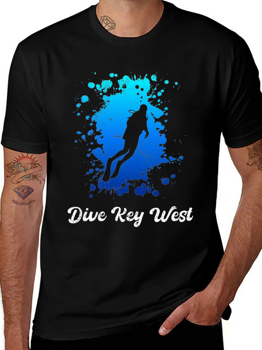 Dive Key West T-Shirt - Scuba Diver Graphic