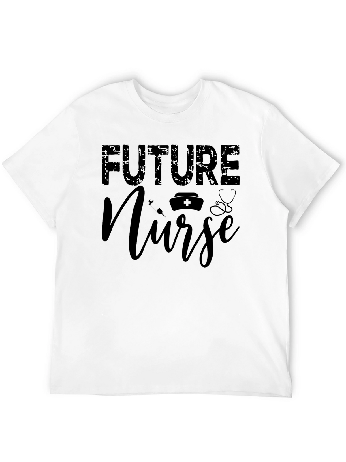 Future Nurse Graphic T-Shirt - Black