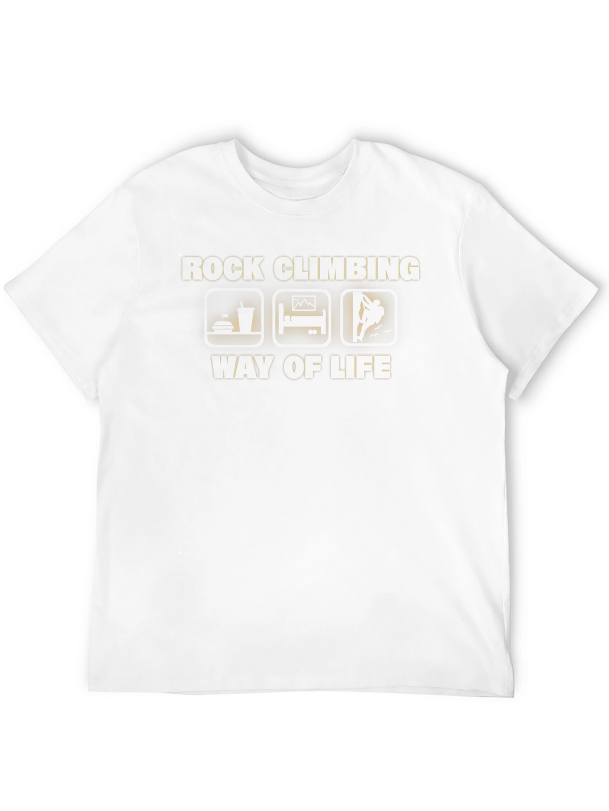 Rock Climbing Way of Life Black T-Shirt