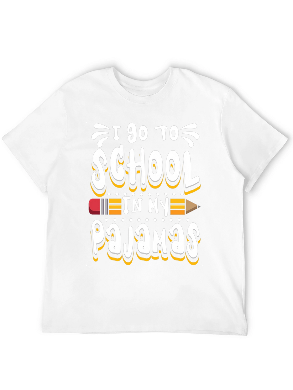 I Go to School in My Pajamas Graphic Tee