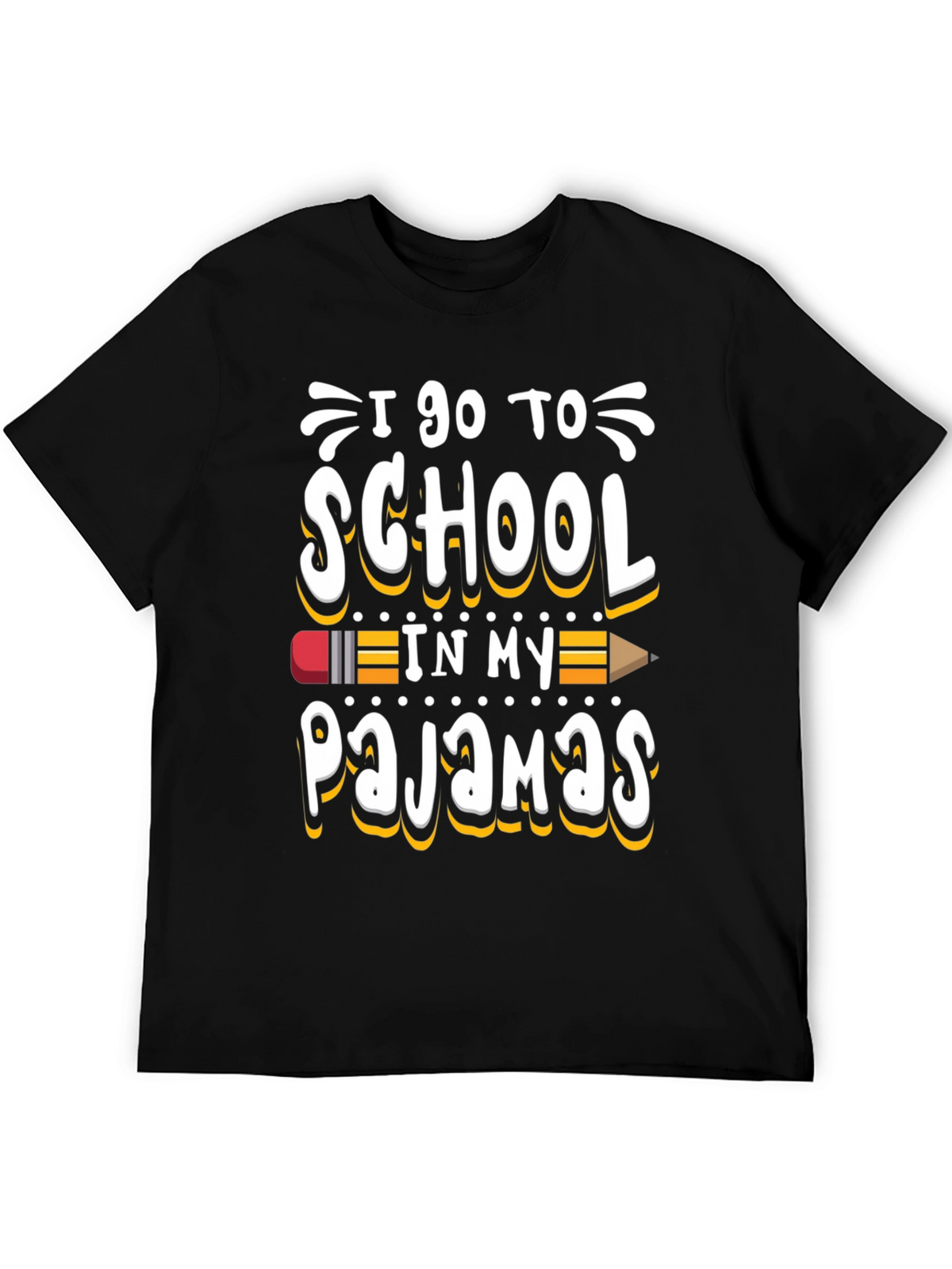 I Go to School in My Pajamas Graphic Tee
