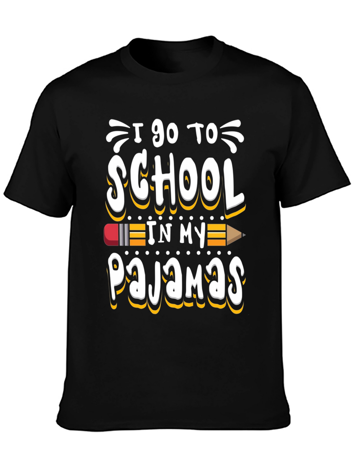 I Go to School in My Pajamas Graphic Tee