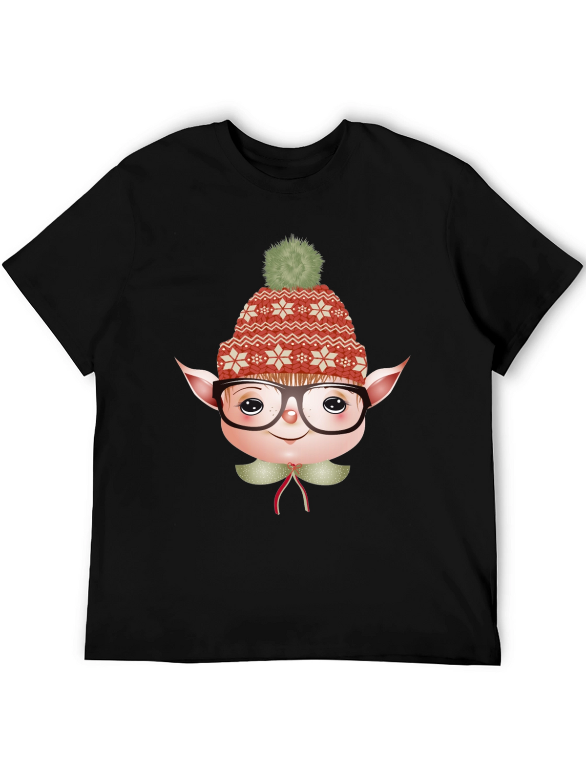 Festive Elf Graphic Tee - Holiday Fun!