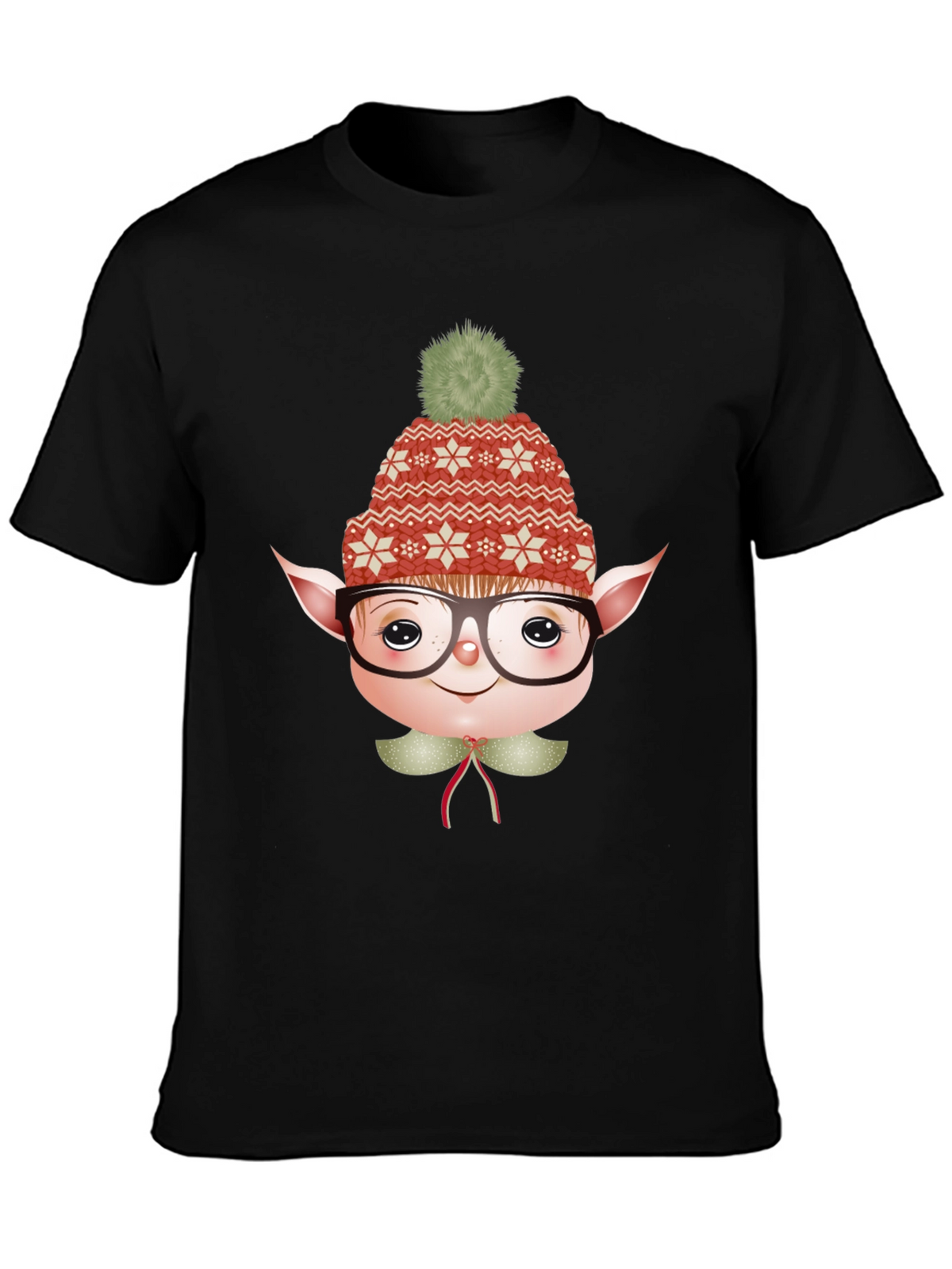 Festive Elf Graphic Tee - Holiday Fun!