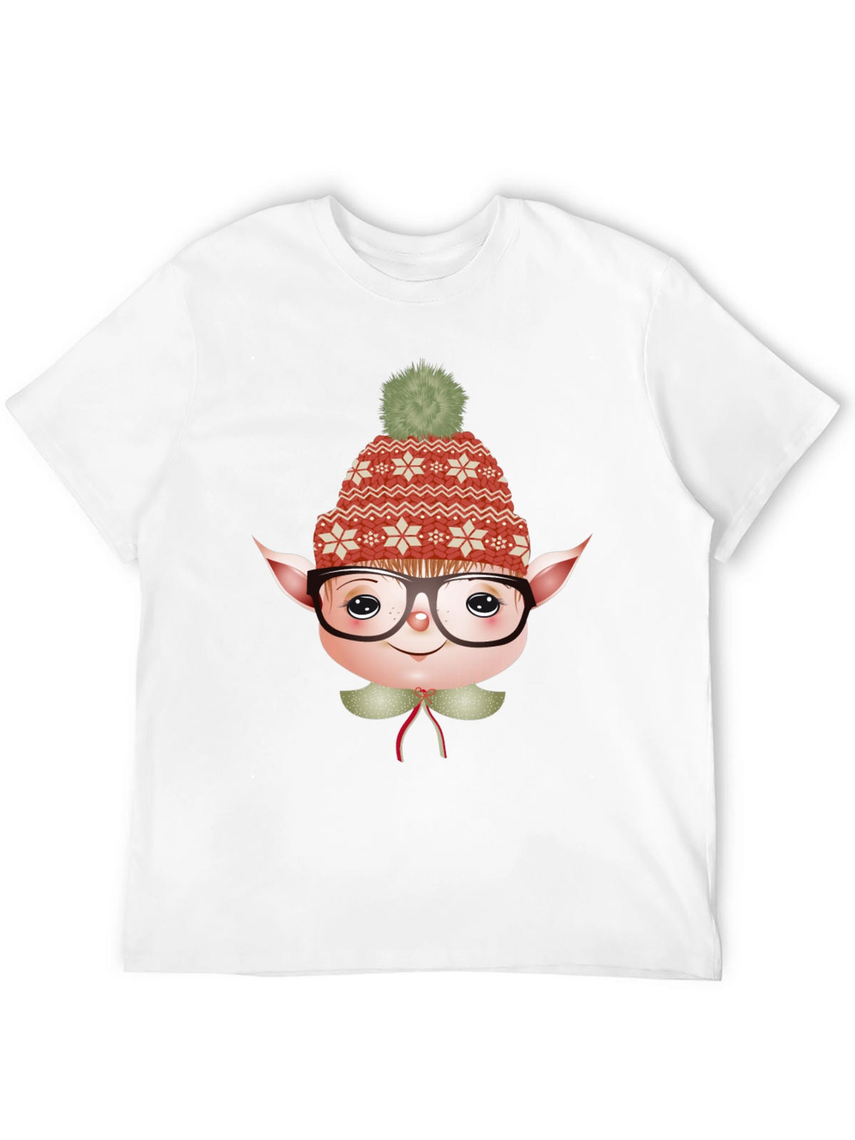 Festive Elf Graphic Tee - Holiday Fun!