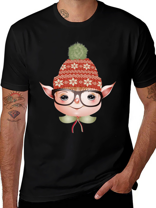 Festive Elf Graphic Tee - Holiday Fun!