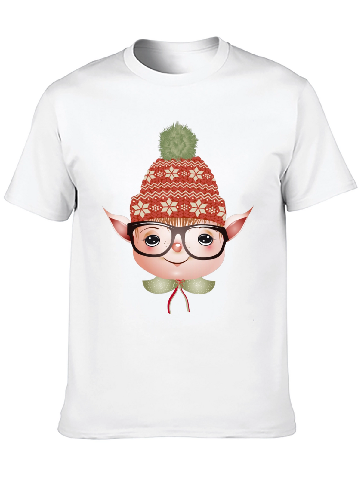 Festive Elf Graphic Tee - Holiday Fun!