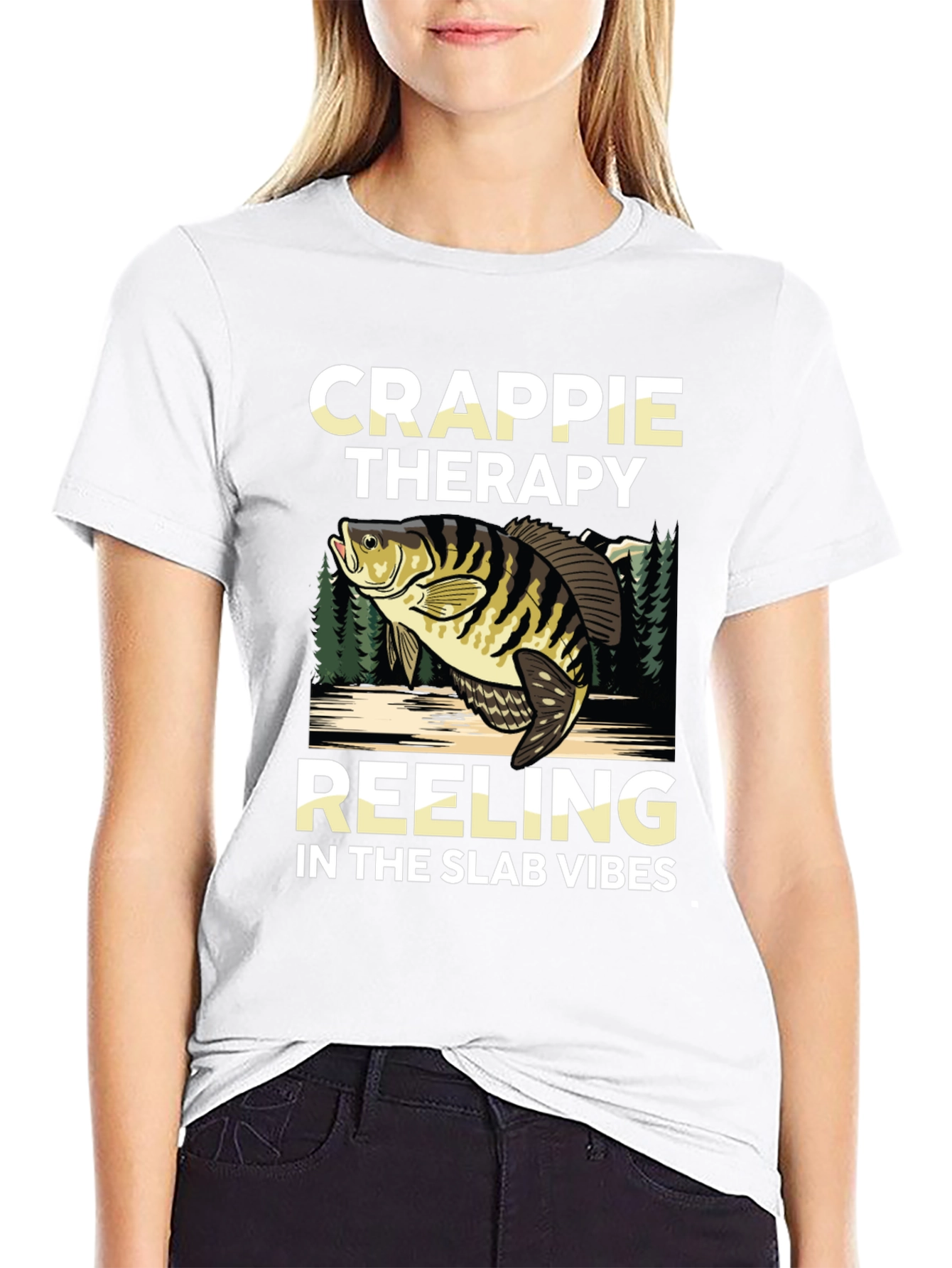 Crappie Therapy T-Shirt - Fishing Vibes