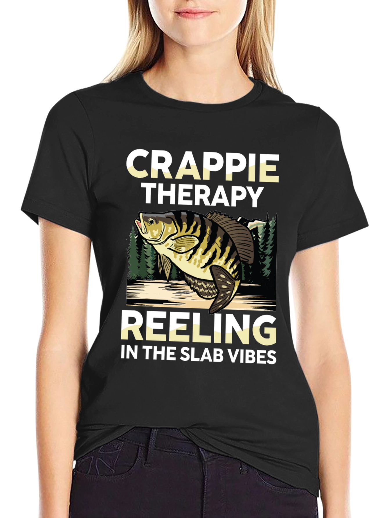Crappie Therapy T-Shirt - Fishing Vibes