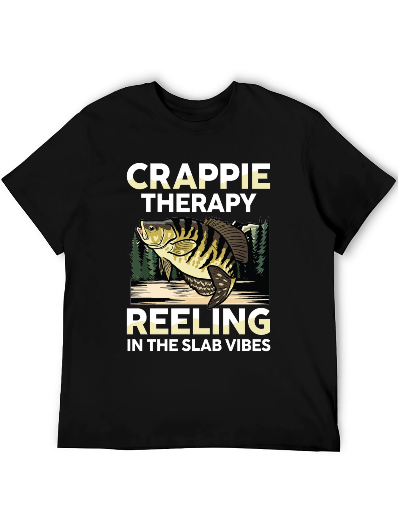 Crappie Therapy T-Shirt - Fishing Vibes