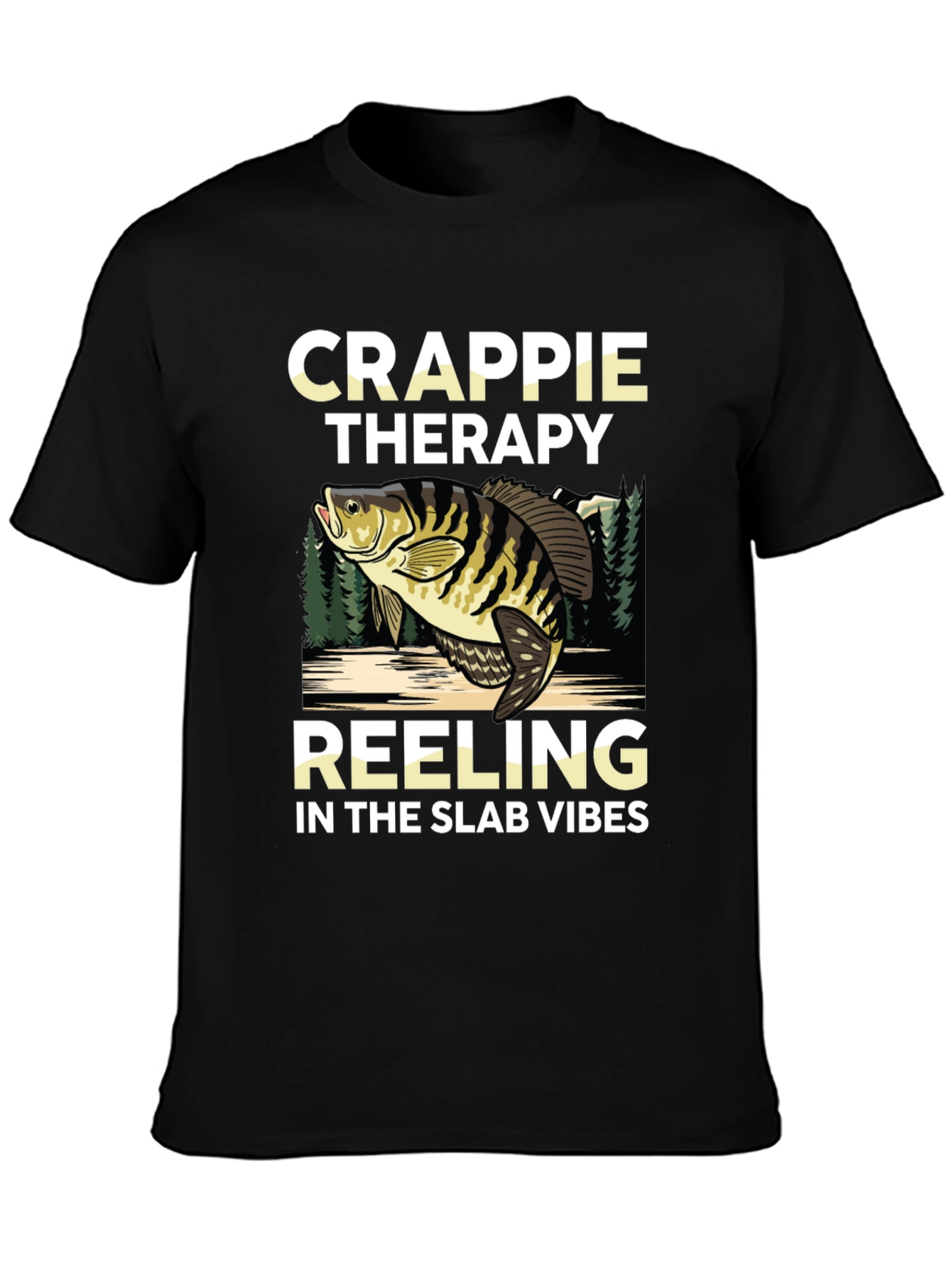 Crappie Therapy T-Shirt - Fishing Vibes