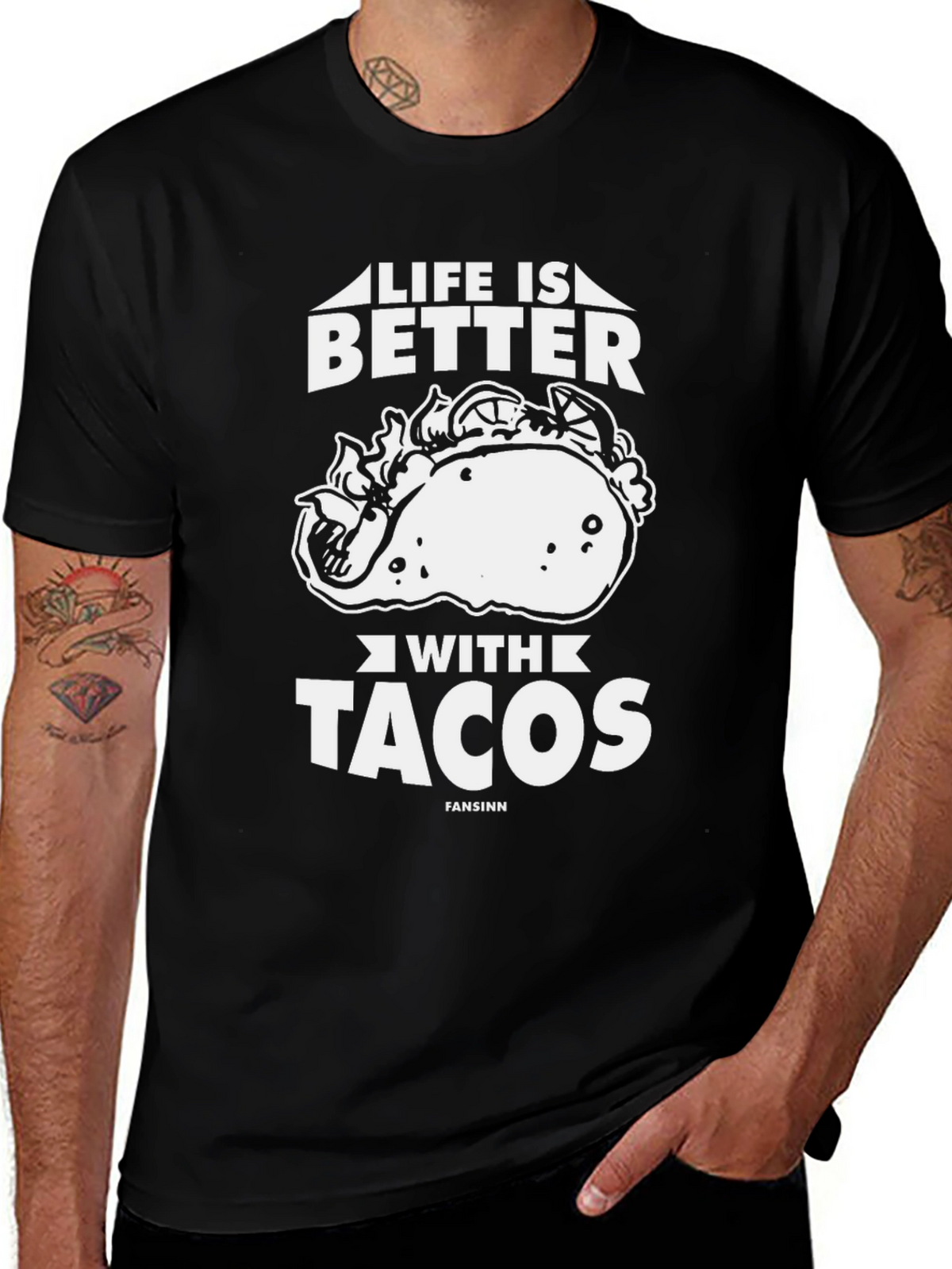 Life is Better with Tacos Graphic T-Shirt
