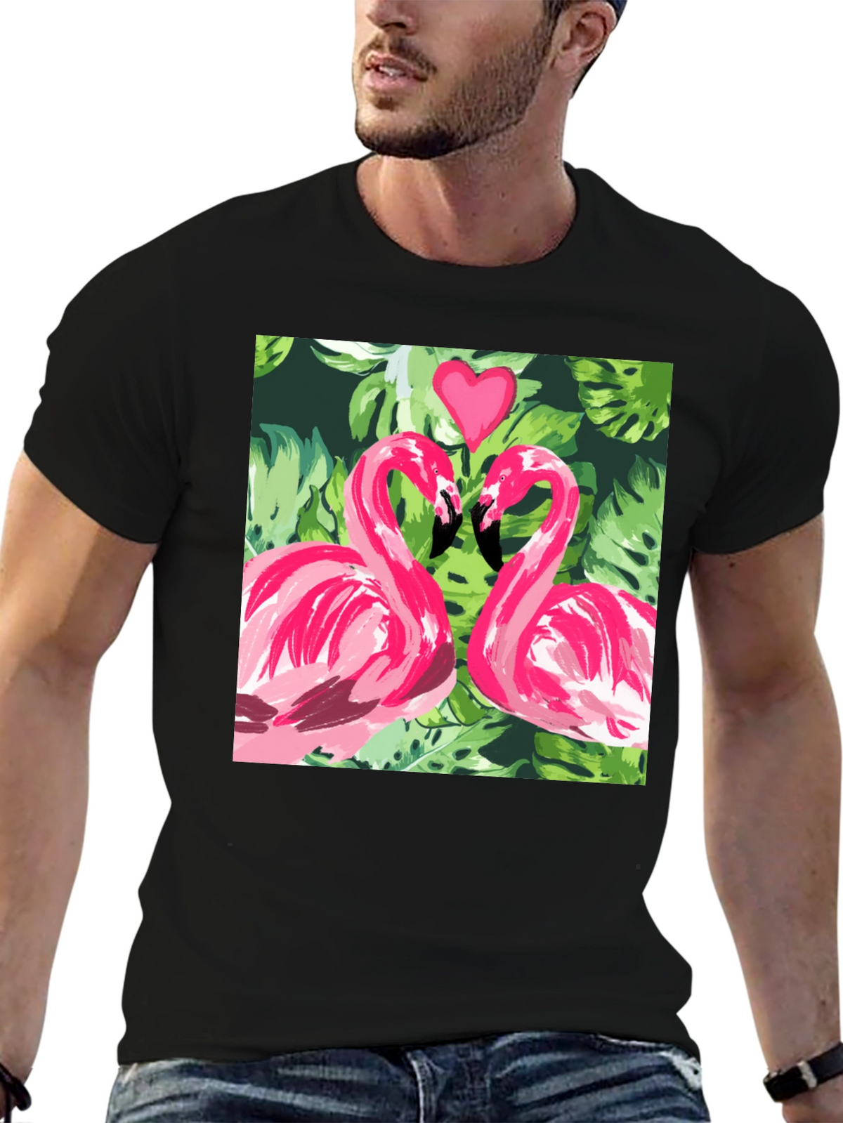 Flamingo Love Tee - Tropical T-Shirt