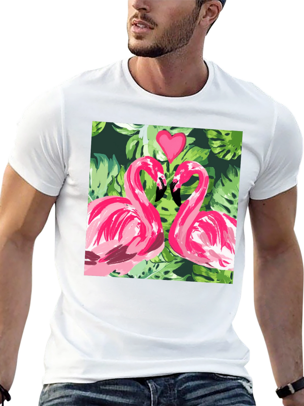 Flamingo Love Tee - Tropical T-Shirt