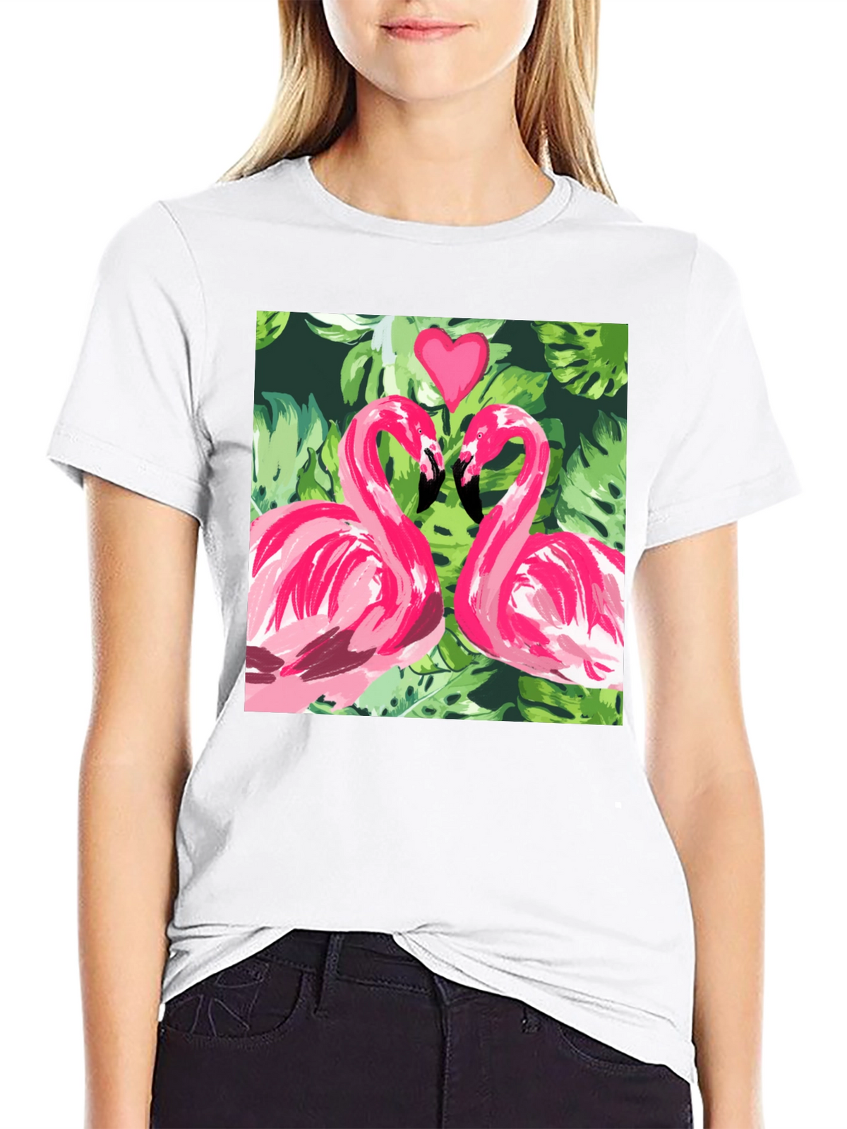 Flamingo Love Tee - Tropical T-Shirt