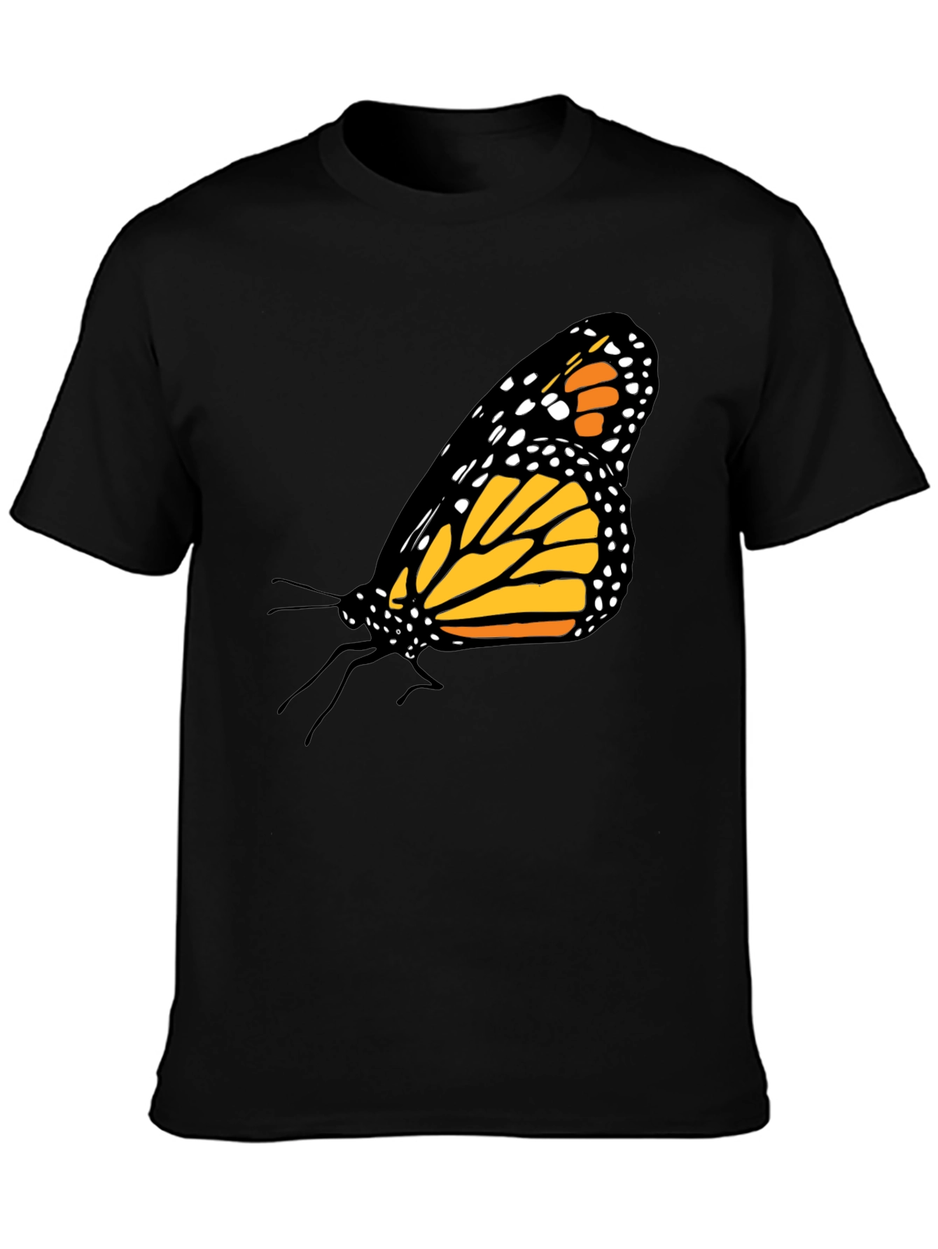 Butterfly Graphic Black T-Shirt