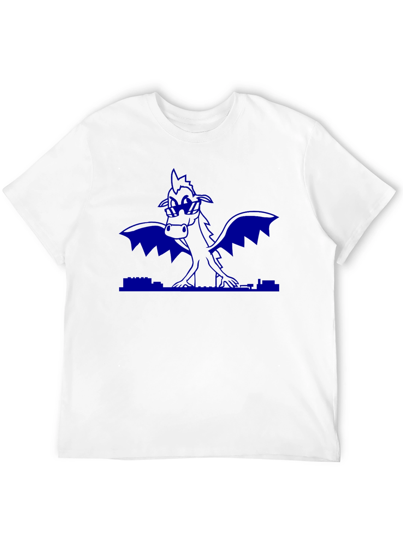 Blue Dragon Graphic Black T-Shirt