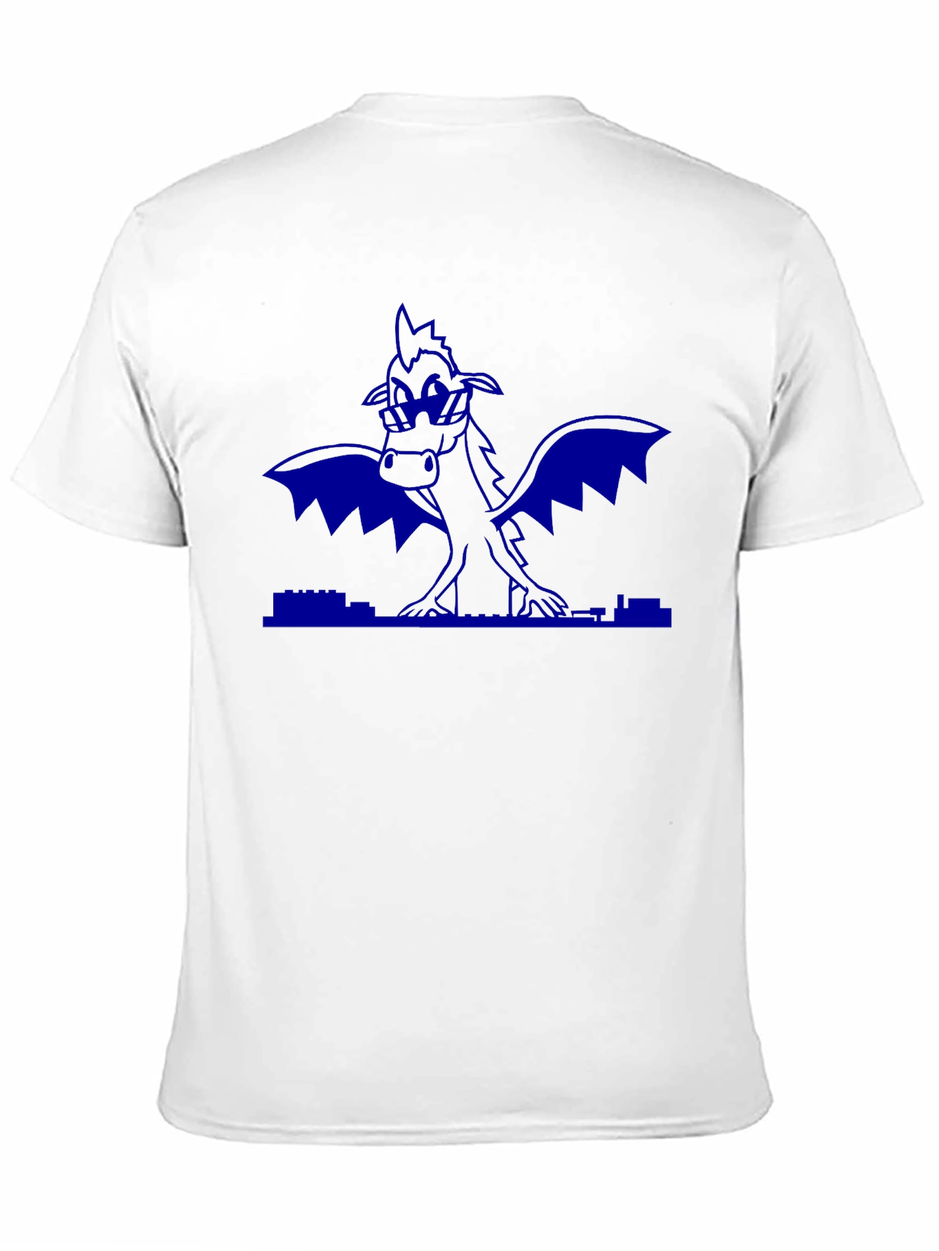 Blue Dragon Graphic Black T-Shirt