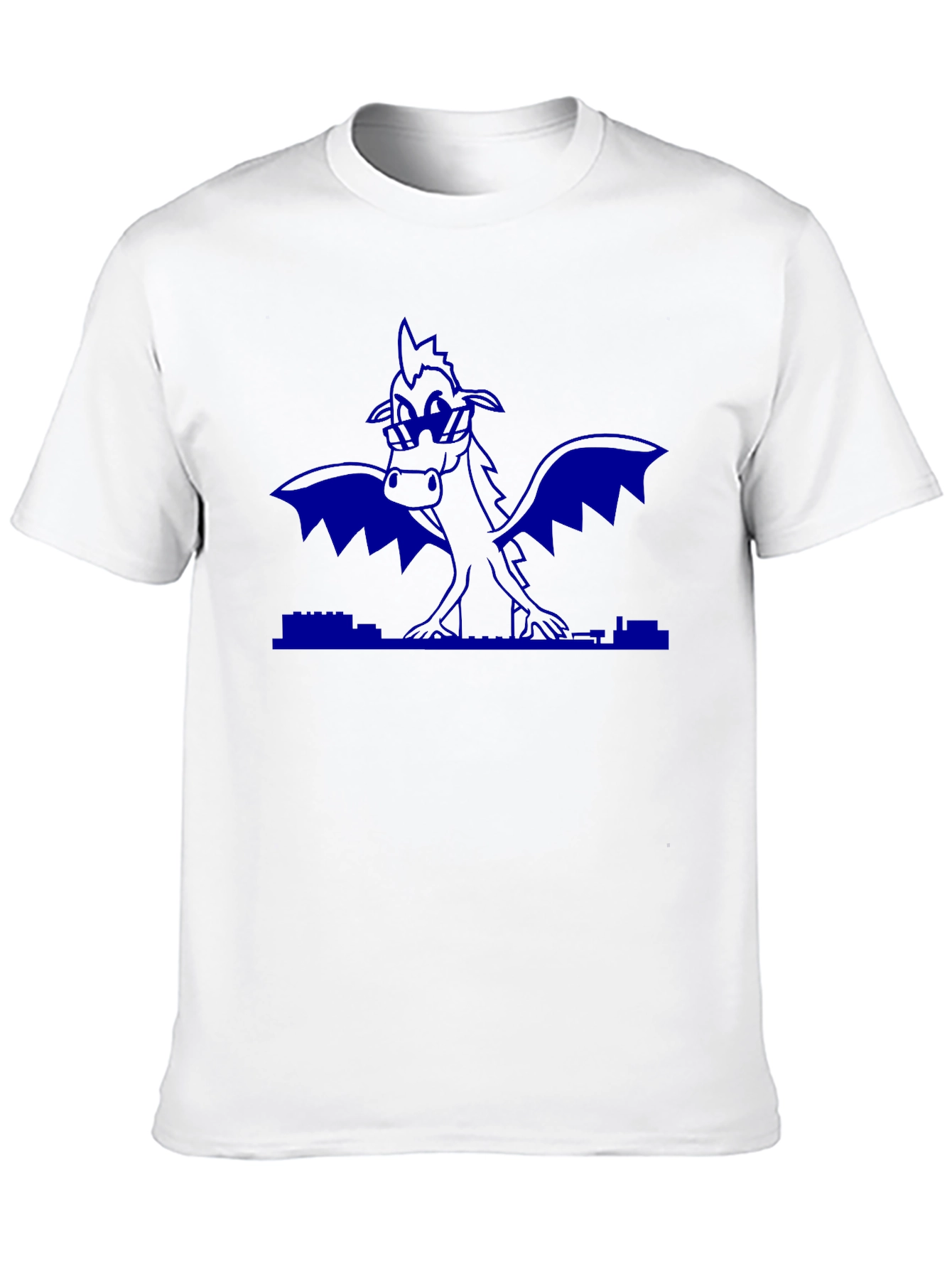 Blue Dragon Graphic Black T-Shirt