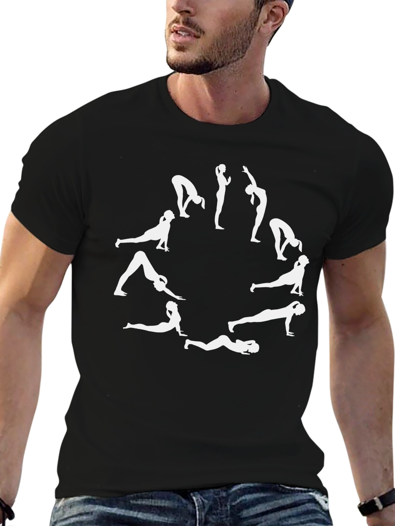 Yoga Poses Graphic T-Shirt - Unisex