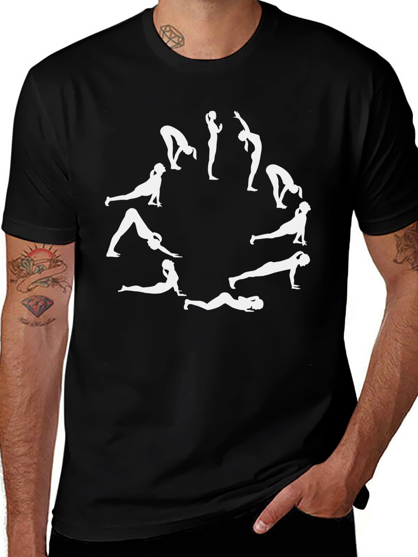 Yoga Poses Graphic T-Shirt - Unisex