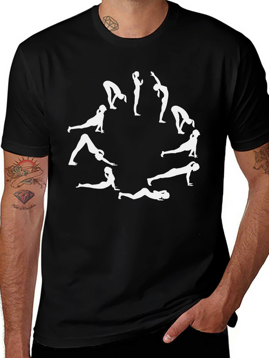 Yoga Poses Graphic T-Shirt - Unisex