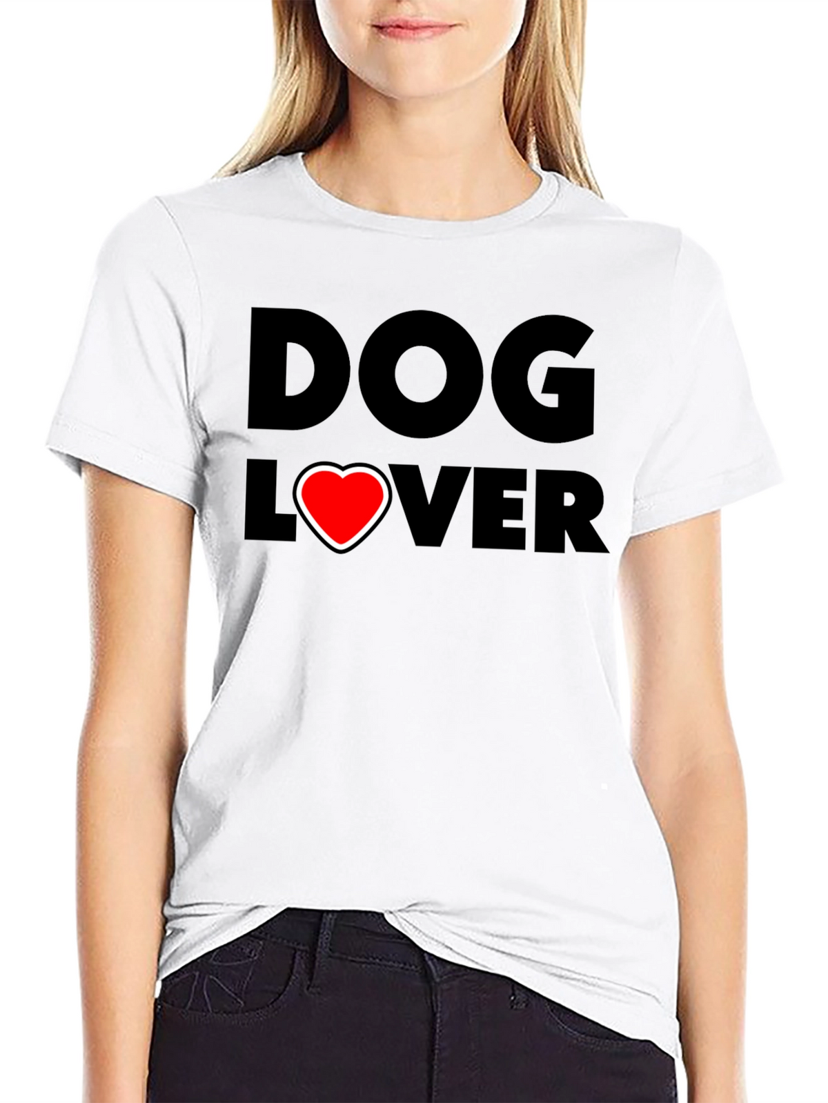 Dog Lover T-Shirt - Heart Graphic Tee