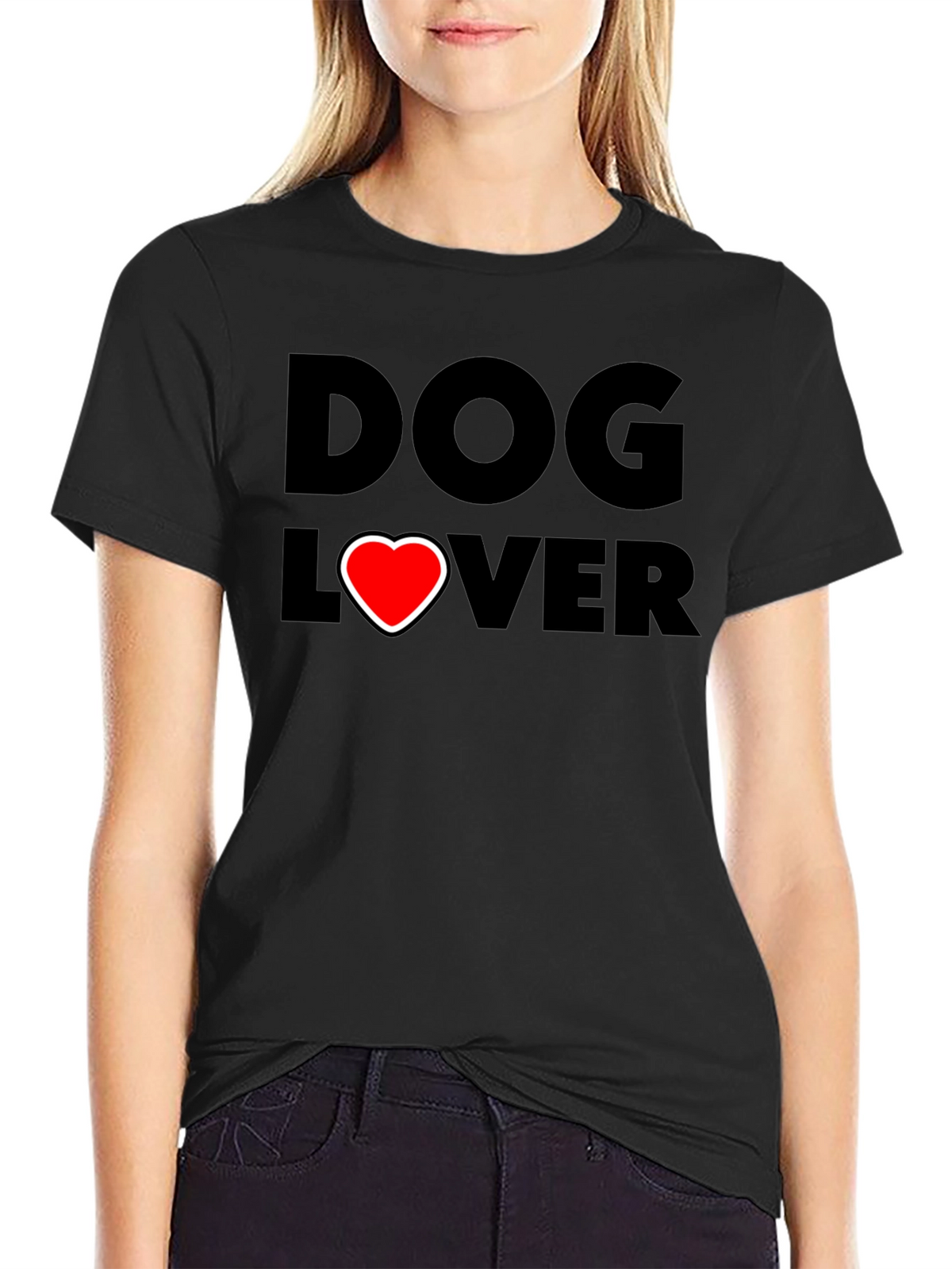 Dog Lover T-Shirt - Heart Graphic Tee