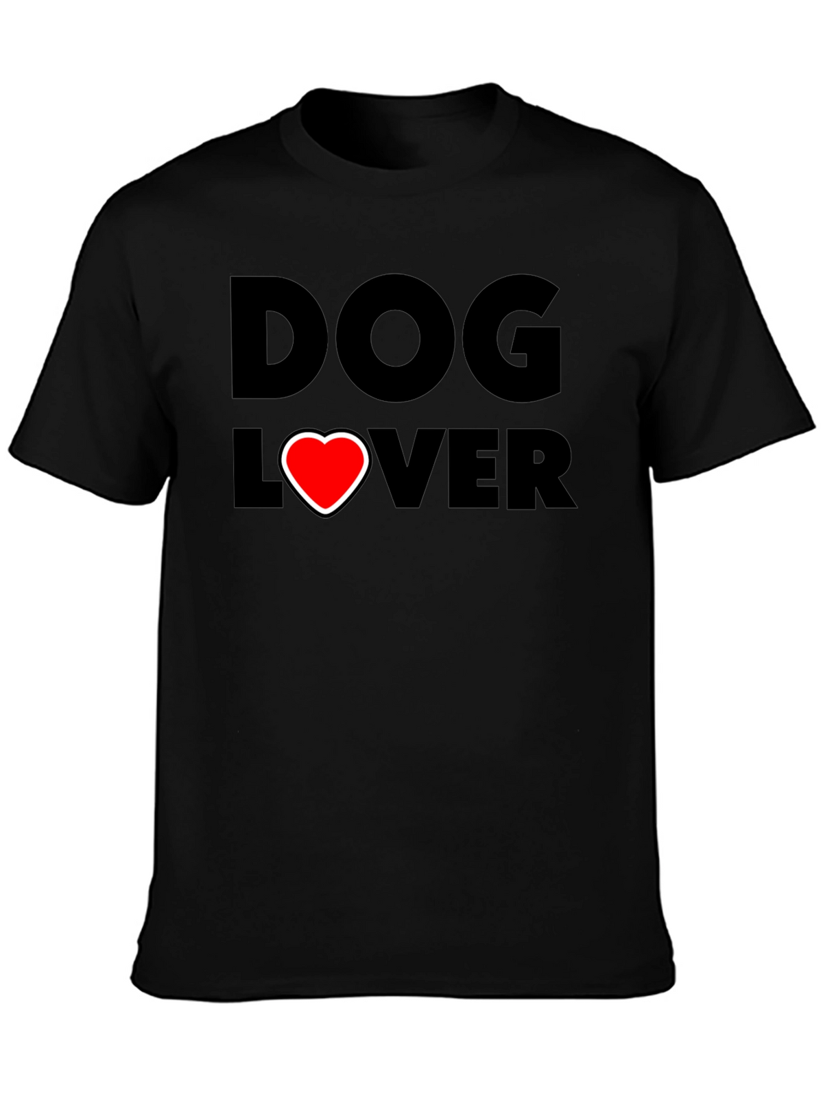 Dog Lover T-Shirt - Heart Graphic Tee